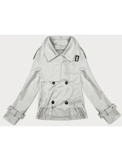 Svetlo béžové sako s podšívkou a klopami (1802#-12)