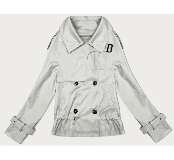 Světle béžová bunda s podšívkou a s klopami model 19709822 - HONEY WINTER