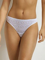 Dámske čipkované tangá DIM DAILY DENTELLE THONG - DIM - biele