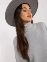 Sweter AT SW szary model 20470297 - FPrice Sweter AT SW szary model 20470297 - FPrice