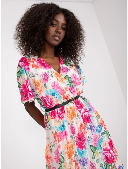 Šaty DHJ SK model 17356536 světle béžová - FPrice Šaty DHJ SK model 17356536 světle béžová - FPrice