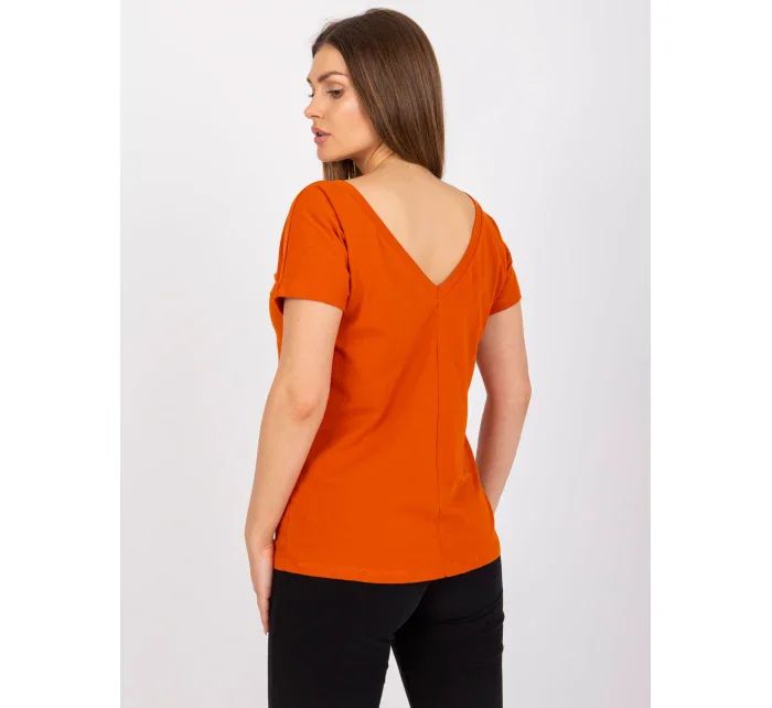 Tričko RV TS 4662.39P tmavo oranžové