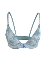 Dámska plavková podprsenka bikini KW0KW02121 OGY modrá - Calvin Klein