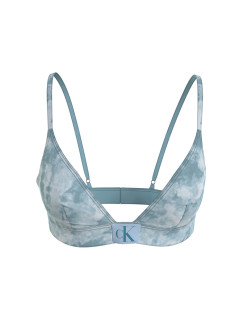 Dámska plavková podprsenka bikini KW0KW02121 OGY modrá - Calvin Klein