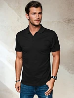 Pánske polo tričko čierne FashionStreet PX0512