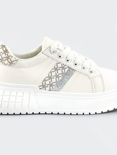 Biele tenisky sneakers s vysokou podrážkou (AD-576)