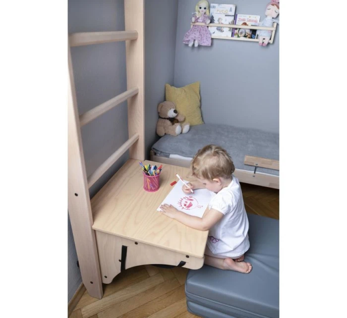 Rebrík s drevenou tyčou a príslušenstvom BENCHK 112+A204 detské