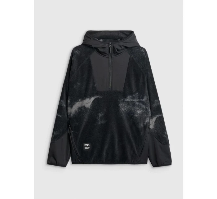 Pánský volný fleece s kapucí model 21920559 - 4F