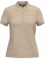 Kariban K 255 Dámske polo tričko z piké 20.K255 svetlo pieskové