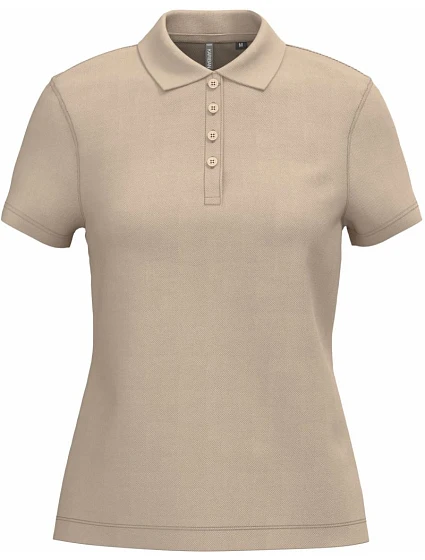Kariban K 255 Dámske polo tričko z piké 20.K255 svetlo pieskové