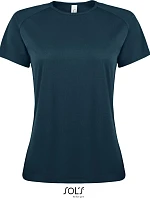 SOL'S Sporty Women Dámske športové tričko s raglánovými rukávmi 25.1159 petroleum blue
