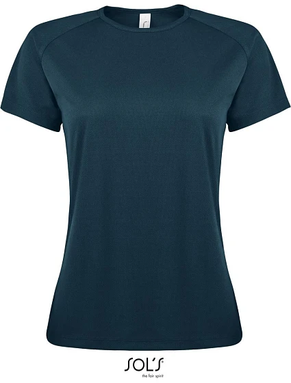 SOL'S Sporty Women Dámske športové tričko s raglánovými rukávmi 25.1159 petroleum blue SOL'S Sporty Women Dámske športové tričko s raglánovými rukávmi 25.1159 petroleum blue