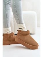 Skórzane Zamszowe Śniegowce Na Platformie Camel Nereviana Skórzane Zamszowe Śniegowce Na Platformie Camel Nereviana