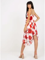 Šaty DHJ SK 15952 1.24X biele a červené