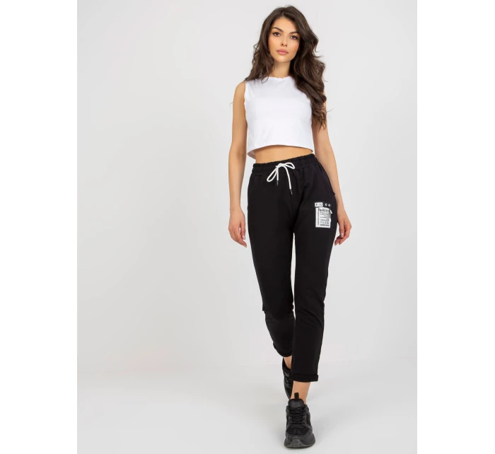 RV DR 7520.82 tepláky čierne RV DR 7520.82 tepláky čierne