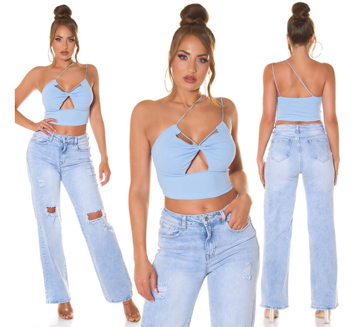 Sexy Koucla Croptop with Cutouts and Multiway Strap