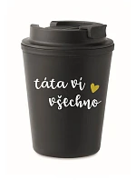 TÁTA model 22163682 VŠECHNO černý termohrnek 300 ml - Giftela