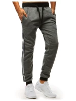 Pánske antracitové tepláky FashionStreet UX3538