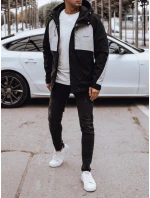 Pánska prechodná bunda do dažďa čierna/sivá FashionStreet TX4916 Pánska prechodná bunda do dažďa čierna/sivá FashionStreet TX4916