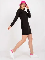 Čierne dámske teplákové mini šaty (A-006.73) Čierne dámske teplákové mini šaty (A-006.73)