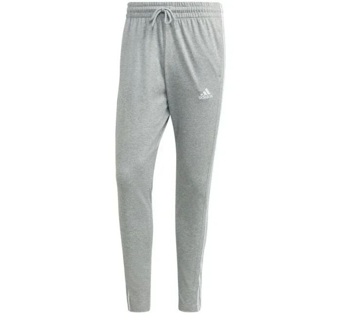 Nohavice adidas Essentials Single Jersey Tapered Open Hem 3-Stripes M IC0046