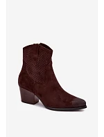 Dámske perforované členkové topánky Cowboy Vinceza 58150 Brown Dámske perforované členkové topánky Cowboy Vinceza 58150 Brown