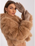 Rękawiczki AT RK model 19161951 ciemny bezowy - FPrice