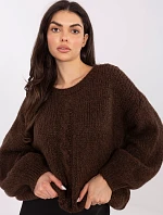 Jumper MI SW 1610.18 tmavohnedý