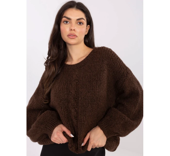 Jumper MI SW 1610.18 tmavohnedý Jumper MI SW 1610.18 tmavohnedý