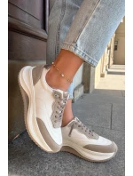 Dámske semišové tenisky na platforme Big Star HI-POLY SYSTEM - béžové Dámske semišové tenisky na platforme Big Star HI-POLY SYSTEM - béžové