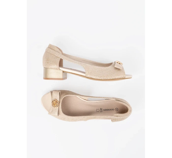 Praktické zlaté dámske topánky Obcas Praktické zlaté dámske topánky Obcas