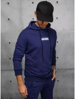 Pánske tmavomodré tepláky FashionStreet AX0687 Pánske tmavomodré tepláky FashionStreet AX0687