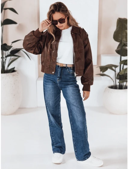 Dámske modré džínsy so širokými nohavicami FashionStreet UY2814 Dámske modré džínsy so širokými nohavicami FashionStreet UY2814