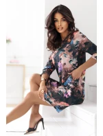 Oversize šaty s kapsami  s květinovým vzorem model 21290326 - numoco