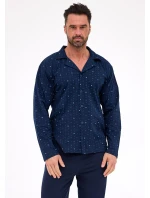 pyžamo model 21259220 délka/r S2XL pánské rozepínací - Cornette pyžamo model 21259220 délka/r S2XL pánské rozepínací - Cornette