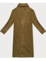Béžový dámský oversize kabát pro přechodné období model 21248426 - J.STYLE