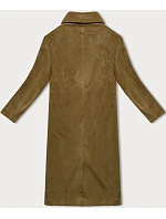 Béžový dámský oversize kabát pro přechodné období model 21248426 - J.STYLE