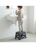 PROTIŠMYKOVÁ SKLADACIA STOLIČKA SIVÁ