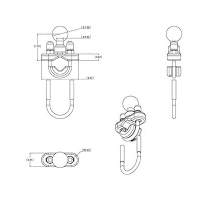 držák na řídítka -B-231ZU model 21862752