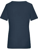 Dámské bio tričko s jemným žebrováním 02. navy model 22445956 - Daiber Dámské bio tričko s jemným žebrováním 02. navy model 22445956 - Daiber