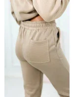 Izolovaná súprava s výšivkou Los Angeles svetlo béžová