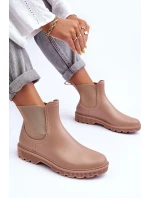 Dámské gumáky Bežové model 21628806 - Boto Dámské gumáky Bežové model 21628806 - Boto