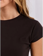 T shirt RV TS model 22200520 ciemny brązowy - FPrice