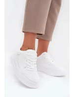 Dámske tenisky na platforme Big Star HI-POLY SYSTEM - biele