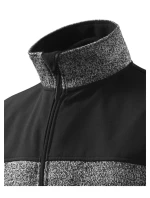 Príležitostná softshellová bunda pánska pletená šedá Príležitostná softshellová bunda pánska pletená šedá