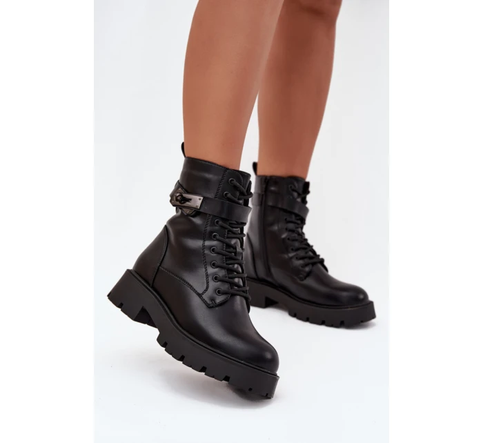 Šnurovanie vyšší model 216647 Krok v štýle