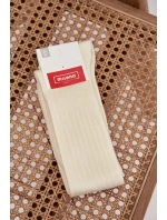 Ponožky z merino vlny - ecru