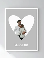 Personalizovaný magický fotorámik – 30x40 – výrez fotografie na podklade