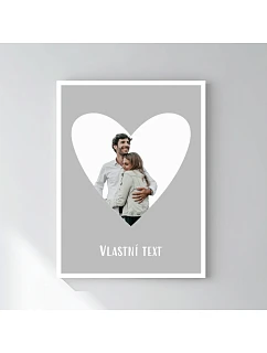 Personalizovaný magický fotorámik – 30x40 – výrez fotografie na podklade