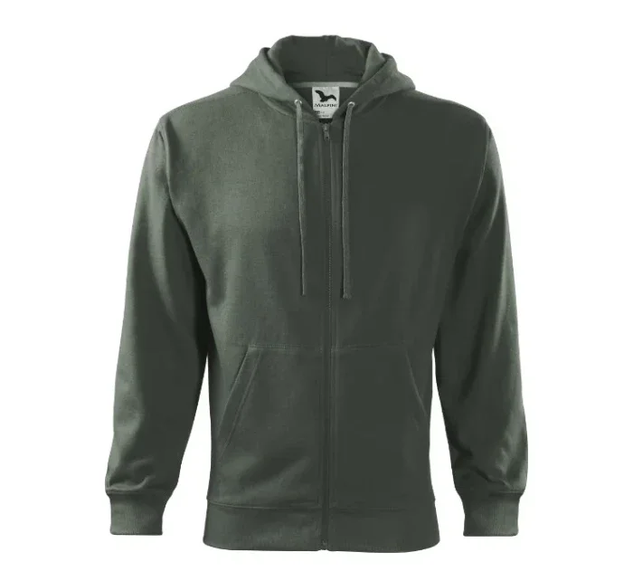 Trendy mikina na zips Pánske tmavé bridlice